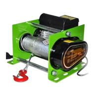 Montacargas eléctrico Torno eléctrico micro eléctrico 400-1000KG 30-100m del alzamiento 220V de cuerda de alambre Cabrestante Eléctrico(1000KG - 60m)