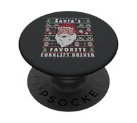 Montacargas Santa Navidad Feo Navidad Montacargas PopSockets PopGrip Adhesivo