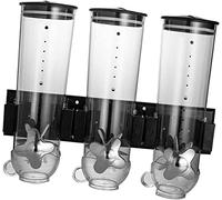 Montado En La Pared Del Cereal Seco Tarro Dispensador De Almacenamiento De Alimentos Del Grano Con Mando De Apertura Cocina Contenedor De Almacenamiento (C)