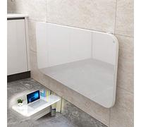 Montado en la pared Drop Leaf mesa de comedor flotante ordenador escritorio multifunción pared para pequeño espacio blanco