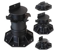 Montafox 10 x Bases regulables soporte de terraza para tablones bases de madera WPC, Tamaño:30-60 mm