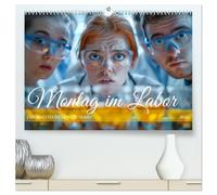 Montag im Labor (hochwertiger Premium Wandkalender 2026 DIN A2 quer), Kunstdruck in Hochglanz: Chemie ist, wenn es stinkt und knallt