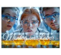 Montag im Labor (Wandkalender 2026 DIN A2 quer), CALVENDO Monatskalender: Chemie ist, wenn es stinkt und knallt