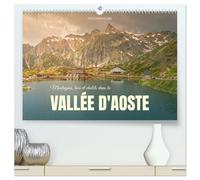 Montagnes, lacs et chalets dans la vallée d'Aoste (Calendrier mural 2027 DIN A2 vertical) calendrier de bureau: De nombreuses nuances de vert