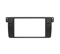 Montaje Autoradio 2 DIN Marco Radio para Coche Double DIN Fascia Fit Use Uso Apto for BMW 3 Serie E46 1998-2005 Radio Dash Mount Trim con Marco YO ASI Adaptador De Antena Cableado(180 105 mm)