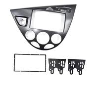 Montaje Autoradio Kit De Montaje En Panel De 2 DIN para Ford para Focus para Fiesta (1998-2006, Volante A La Izquierda) con Radio Interior Envolvente.(Plata)