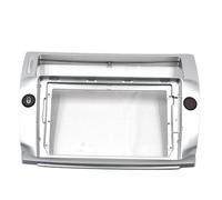 Montaje Autoradio Marco De Panel para Radio Estéreo De 2 DIN para Citroen para C-Quatre (2004-2009), Pantalla Grande De 9 Pulgadas.(Plata)