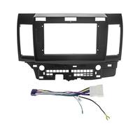Montaje autoradio Marco Radio Coche Compatible con Mitsubishi Lancer 2008-2016, Radio de Coche Marco de Carcasa estéreo de 10,1 Pulgadas, Unidad Principal de 2 DIN, Fascia(Frame and Cable)