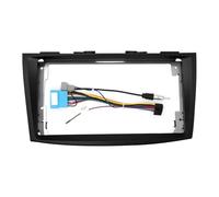 Montaje autoradio Marco Radio Coche Compatible con Suzuki Swift 2010-2017 Kit de Montaje de Tablero 2 DIN 9 Pulgadas Radio de automóvil DVD GPS Mp5 Marco de Panel de Fascia(Frame AN Cord)