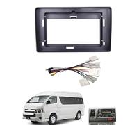 Montaje autoradio Marco Radio Coche Compatible con Toyota Hiace 2012-2018, Radio de Coche, Reproductor MP5 Android, Panel de Unidad Principal 2DIN, Fascia de 10 Pulgadas(Frame with Cord)