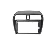 Montaje autoradio Marco Radio Coche Marco de Panel de Radio Compatible con Mitsubishi Mirage 2012-2018, Compatible con Pantalla de Unidad Principal de 9 Pulgadas en el Tablero 2DIN(Only Frame)