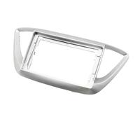 Montaje autoradio Montaje Autoradio Marco Compatible con Hyundai Verna Accent 2016-2018, kit de radio Android Dask, fascias, adaptador de fascia de marco de automóvil de 9 pulgadas(Silver Frame)