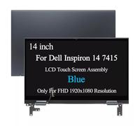 Montaje completo de 14 pulgadas para Dell Inspiron 14 7415 2 en 1 P147G P147G001 FHD 1920 x 1080 LCD digitalizador de pantalla táctil completa (azul)