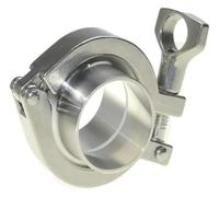 montaje de abrazadera sanitaria inoxidable, Paquete de varios tamaños junta silicona PTFE con virola soldadura 304 SS 4(Ptfe Gasket,305mm-K319Clamp)