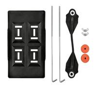 Montaje de bandeja de batería de coche ajustable | ABS y caucho, 290mm y 355mm Modelos | Soporte de batería de sujeción hacia abajo, soporte de fijación segura | Universal B́attery Tie Down For Auto