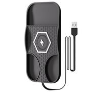 Montaje de carga rápida - 100 cm, 15 W Pad inalámbrica | Accesorio móvil que no es Skid para Sedan SUV Truck Dashboard, Home Office Bund Bater Office de escritorio, estación de alimentación portátil p