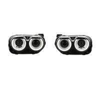 Montaje de faros Compatible Con Dodge Para Challenger 2015-2021 Accesorios Modificados RGB APP Cambio De Colores Conjunto De Luces Delanteras Faros De Coche