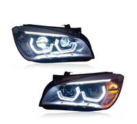 Montaje de faros Compatible Con Para X1 E84 F49 2010 2011 2012 2013 2014 2015 Modificado Conjunto De Luces Delanteras DRL Angel Eye Accesorios Para Automóviles