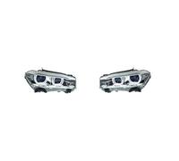Montaje de faros Compatible Con Para X5 X6 F15 Faros 2014-2018 Faros X6 DRL Intermitentes Luces Largas Proyector Angel Eye 2 Unidades Conjunto De Faros Delanteros Para Coche