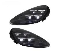 Montaje de faros Compatible Con Porsche Para Cayenne 958 2011-2018 Actualización 2024 Para Matrix Style Turn Signal HeadLamp Angel Eye Projector Lens 2pcs
