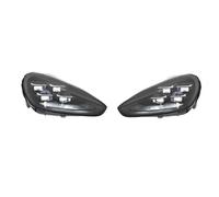 Montaje de faros Compatible Con Porsche Para Cayenne 958 2011-2018 Actualización 2024 Para Matrix Style Turn Signal HeadLamp Angel Eye Projector Lens 2pcs