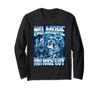 Montaje de Hombre Lobo Azul Cromado de No More Mr Nice Guy Manga Larga