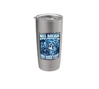Montaje de hombre lobo azul cromado de No More Mr Nice Guy Vaso térmico de acero inoxidable de doble pared