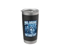 Montaje de hombre lobo azul cromado de No More Mr Nice Guy Vaso térmico de acero inoxidable de doble pared