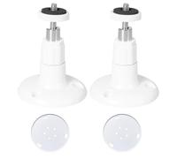Montaje de la cámara de seguridad de 2 piezas, 360 ° ajustable sin soporte de taladro con soportes y pegatinas para techos paredes afuera