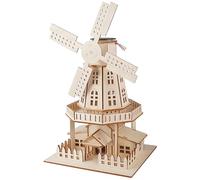 Montaje de molino de de madera, modelo práctico, A | Modelo de molino de de madera, conjunto artesanal, experimento de conversión de energía Solar para proyecto