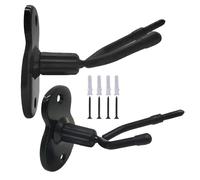Montaje de pared de la percha de violín, soporte de pared de percha de viola | 2x Gancho de perchas de Viola con soporte de - Space Saving String Instrument Display Pastor para el hogar, el estudio, l