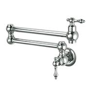 Montaje de Pared del Grifo de Relleno de Marihuana, con Brazos giratorios de Doble articulación Cromado