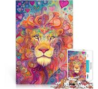 Montaje de Patrones león Sagrado Rompecabezas para Adultos 1000 Piezas 38x52cm Actividades Divertidas en casa, Regalos de cumpleaños, Regalos de Viaje,