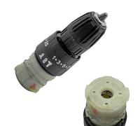 Montaje de portabrocas de 10 mm sin llave para taladro inalámbrico de 16,8 V 21 V para destornillador de impacto, pieza de repuesto de carcasa de plástico negro