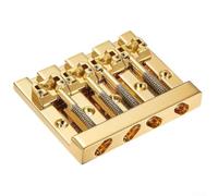 Montaje de puente de graves de alta masa, 4 cuerdas, aleación de zinc dorado, actualización rígida para bajo jazz 5 agujeros de tornillo tono rico espaciado personalizado 105 mm
