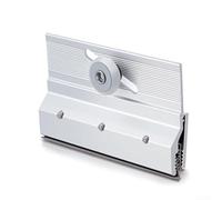 Montaje de rodillo de soporte superior para puerta de ducha sin marco, paquete de 2, aluminio extruido con acabado cromado, funcionamiento suave de rodamiento de bolas, instalación ajustable para