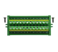 Montaje de tornillo 30A/300V Módulo de distribución de bloque de terminales de tornillo de 12 posiciones