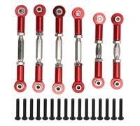 Montaje de Varilla RC Aleación de Aluminio Varilla de tracción de Metal Piezas de actualización de Montaje de Base para Senton Granite Big Rock 1/10 RC Car Durable Ligero con (Roja)