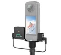 Montaje de Zapata fría para Insta360 X5 para Rode Wireless Go Receptor Soporte de Audio Adaptador Soporte de micrófono Invisible para Insta 360 X5 Accesorios