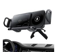 Montaje Del Cargador De Coche Inalámbrico | Cuna De Carga Inalámbrica De 15w Con Doble Bobina | Puerto De Teléfono Plegable Para Ventilación De Aire, Dashboard, Consola | Montaje De Carga De