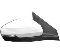 Montaje del espejo retrovisor del coche Conjunto de espejo retrovisor izquierdo y derecho 6 cables para Polo 2019-2022 espejo retrovisor completo(Blanco,Right)
