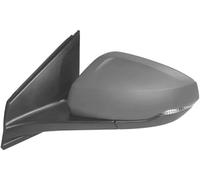 Montaje del espejo retrovisor del coche Conjunto de espejo retrovisor izquierdo y derecho 6 cables para Polo 2019-2022 espejo retrovisor completo(Gris,Left)
