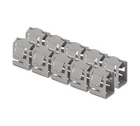 Montaje del panel solar Montaje de acero para muelles Abrazadera de extremo de luz solar de zinc para instalación 10 piezas de instalación rápida módulos fotovoltaicos centrales de energía