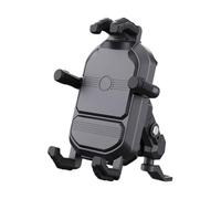 Montaje del teléfono de la motocicleta: soporte de resistencia al amortiguador giratorio con abrazadera ajustable, manillar para moto Dirt Bike ATV | Control de vibración móvil seguro