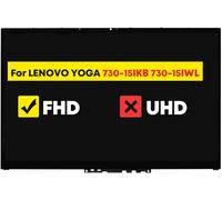 Montaje digitalizador de 15.6 pulgadas para Lenovo Yoga 730-15 730-15IKB 730-15IWL 81CU 81JS 5D10Q89744 81CU0009US N156HCE-EN1 LCD pantalla táctil de repuesto FHD 1920 x 1080 30 Pines