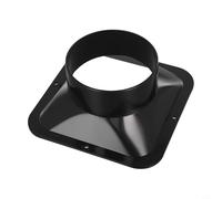 Montaje en pared ABS brida para conexiones de conducto de ventilación que soporta funciones de entrada y salida de aire en instalaciones HVAC (110 mm)