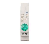 Montaje en riel DIN Serie JD9 AC DC 24V Lámpara de señal con par de apriete de 0 8N m y protección IP20 para equipos eléctricos y de telecomunicaciones (verde)