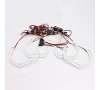 Montaje Faro Para BMW Serie 3 F30 F31 F34 2012-2016 faro halógeno estilo de coche estilo DTM cristal blanco LED Ojos de Ángel Faro Principal (Color : Style)