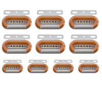 Montaje Luces Traseras 10 Uds Luces Posición Lateral 24V Para Coche Lámpara Indicadora Señal Luz Trasera Advertencia, Accesorios Para Camión Remolque