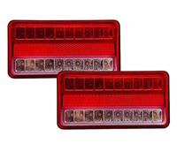 Montaje Luces Traseras 12 V-80 V 2 Uds Luz Trasera Coche Camión Remolque Camper Van Parada Freno Trasero Luces Indicadoras Marcha Atrás Lámpara Señal Giro